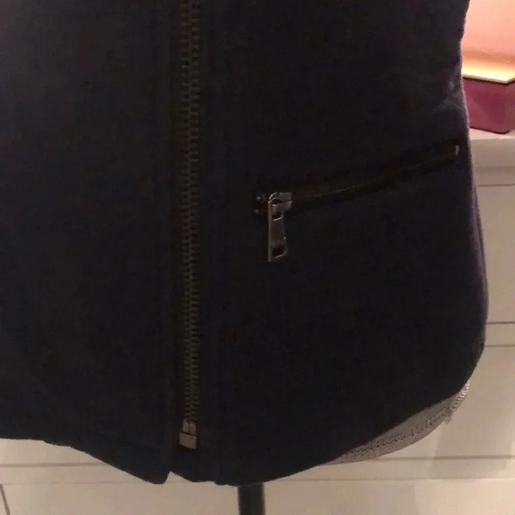 ONLY NWOT Jersey Biker Jacket,  Size L - Picture 5 of 6